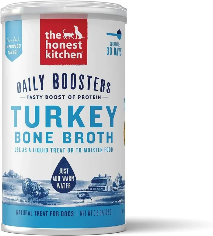 The Honest Kitchen Daily Boosters: Instant Turkey Bone Broth With Turmeric, 3.6 oz