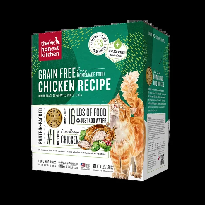 The Honest Kitchen Dehydrated Cat Food – Chicken – 4lb Box