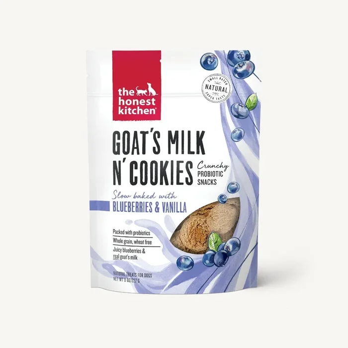 The Honest Kitchen Goat’s Milk N’ Cookies Blueberry & Vanilla Probiotic Dog Treats