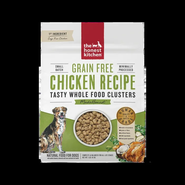 The Honest Kitchen Grain Free Chicken Whole Food Clusters – Dry Dog Food – 1lb