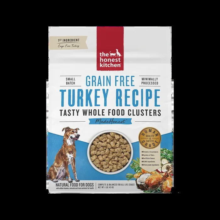 The Honest Kitchen Grain Free Turkey Whole Food Clusters – Dry Dog Food – 1lb
