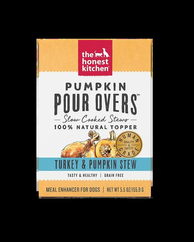 The Honest Kitchen Pumpkin Pour Over – Turkey Stew for Dogs 5.5oz