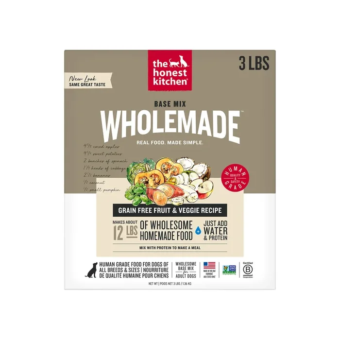 The Honest Kitchen Wholemade Grain Free Fruit & Veggie Base Mix Dog Food