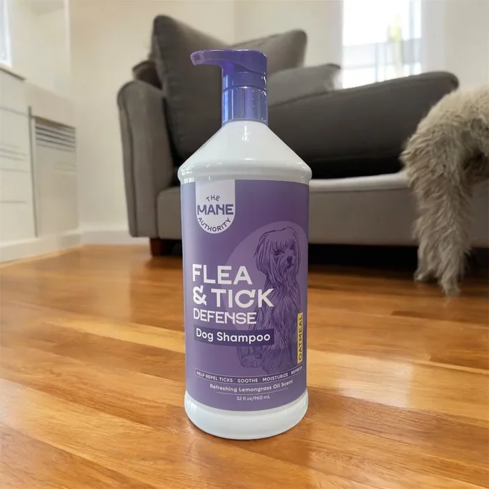 the mane flea and tick shampoo for dogs oatmeal 32 fl