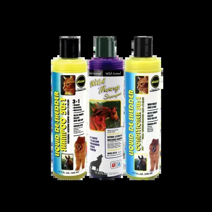 Three Shampoo and Conditioner Set 11oz by Wild Animal