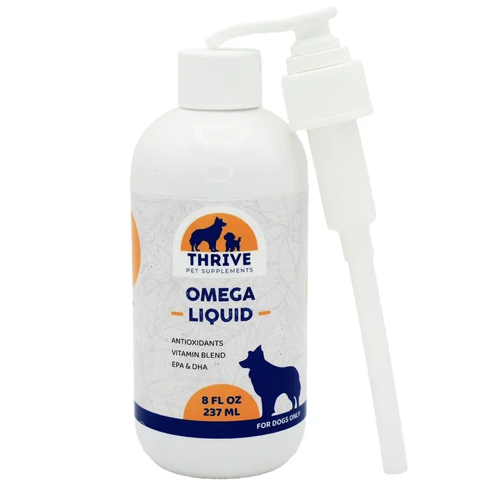 Thrive Pet Supplements Omega Liquid Fish Oil for Dogs & Cats