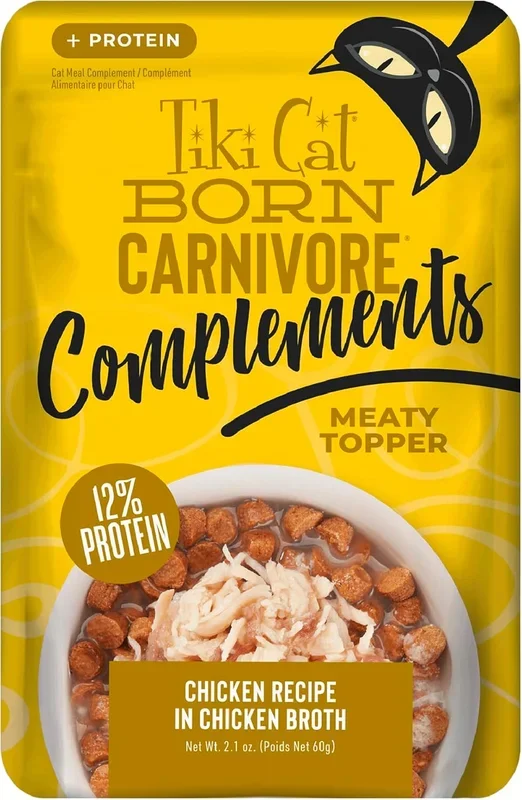 Tiki Cat Born Carnivore Complements Grain Free Food Topper