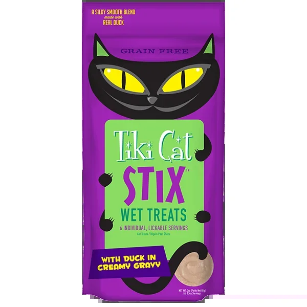 Tiki Cat® STIX™ Grain Free Wet Treats with Duck in Gravy
