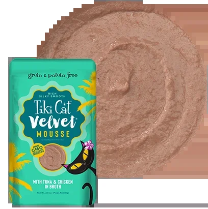 Tiki Cat® Velvet Mousse™ Tuna & Chicken in Broth (2.8 oz)