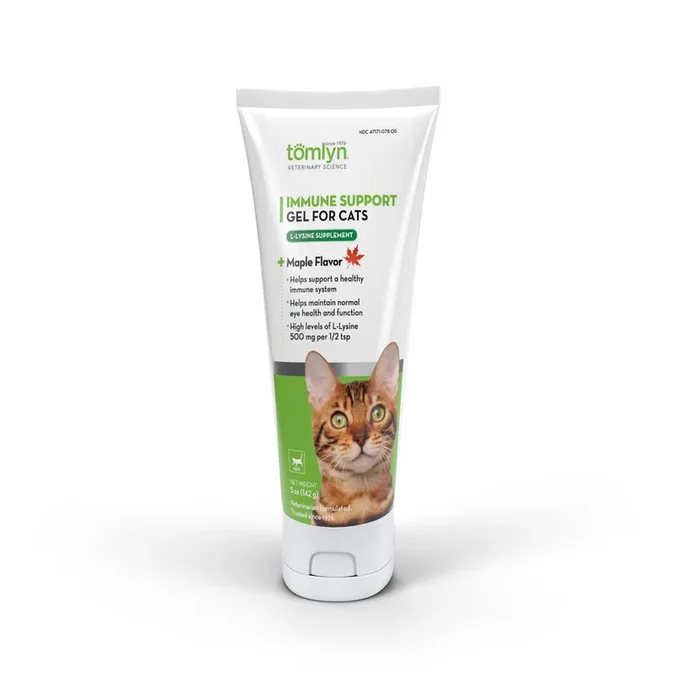 Tomlyn L-Lysine Immune Support Maple-Flavored Gel for Cats, 5 oz