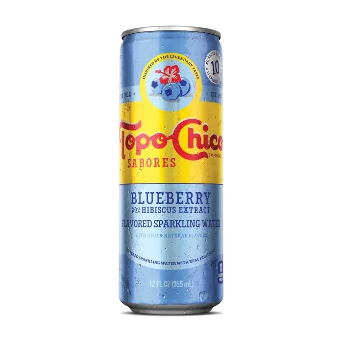 Topo Chico Sabores Blueberry with Hibiscus Extract (12 oz)