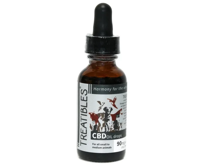 Treatibles 90mg Organic Full Spectrum Hemp Oil / CBD Dropper Bottle