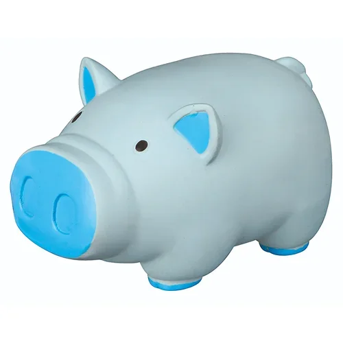 Trixie Pig Latex Intreactive chew Toy for Dogs (Blue)