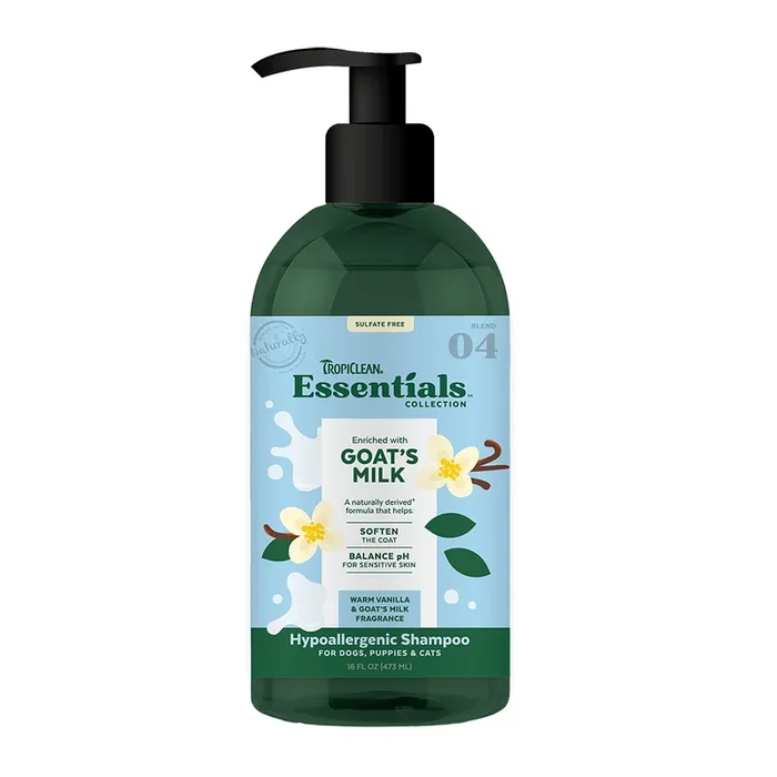 Tropiclean – Essentials Goat Milk Shampoo for Dog,Puppies & Cats