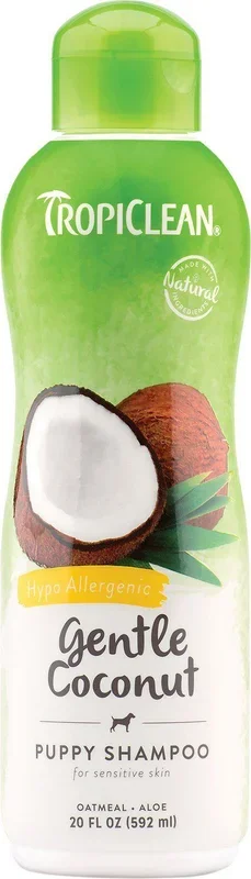 TropiClean Gentle Coconut Shampoo Puppy & Kitten Hypoallergenic for Dogs and Cats