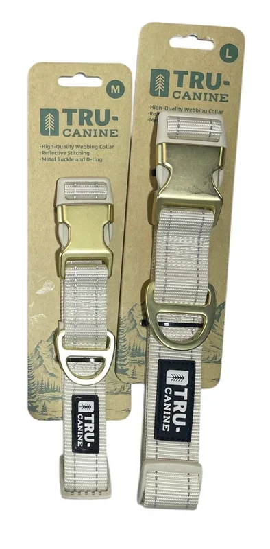 tru canine collar cream color