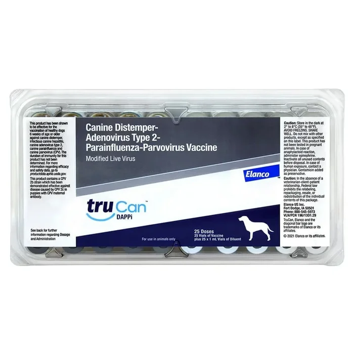 TruCan DAPPi 5-Way Dog Vaccine, 25 Single Doses