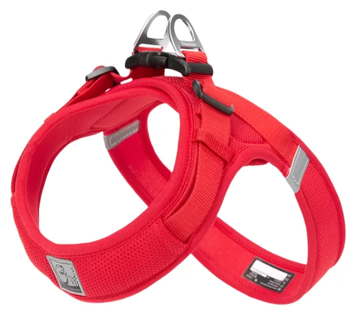 TrueLove Mesh Dog Harness – Soft Breathable No-Pull Harness for Small Dogs – Red (TLH3013)