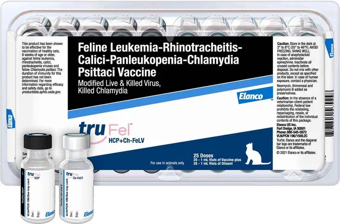 Trufel HCP+CH FELV Injectable Cat Vaccine (25 x 1ml)
