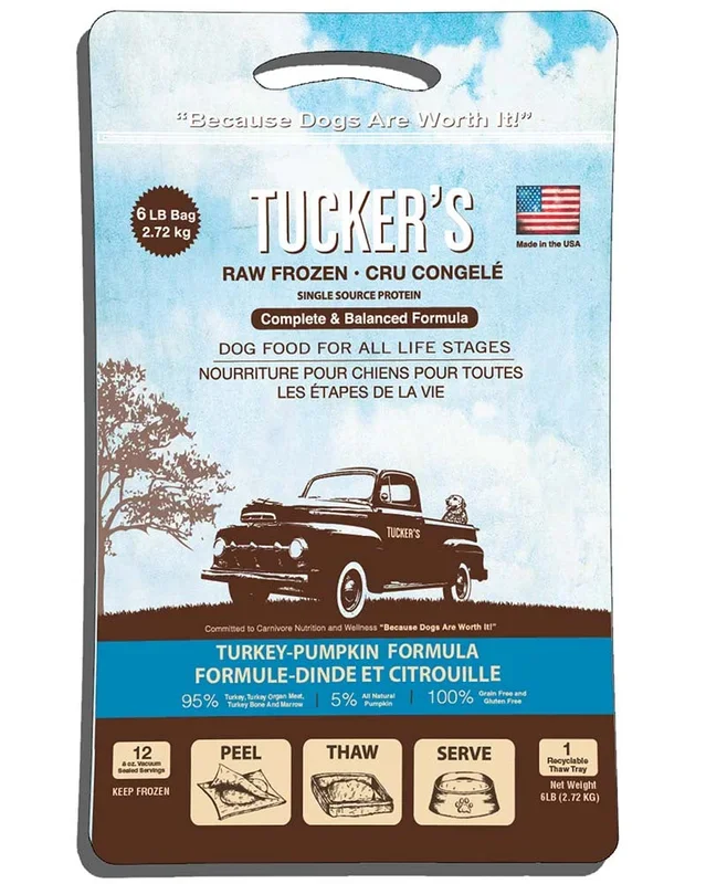 Tucker’s Raw/Frozen Turkey & Pumpkin Dog Patties 3lb