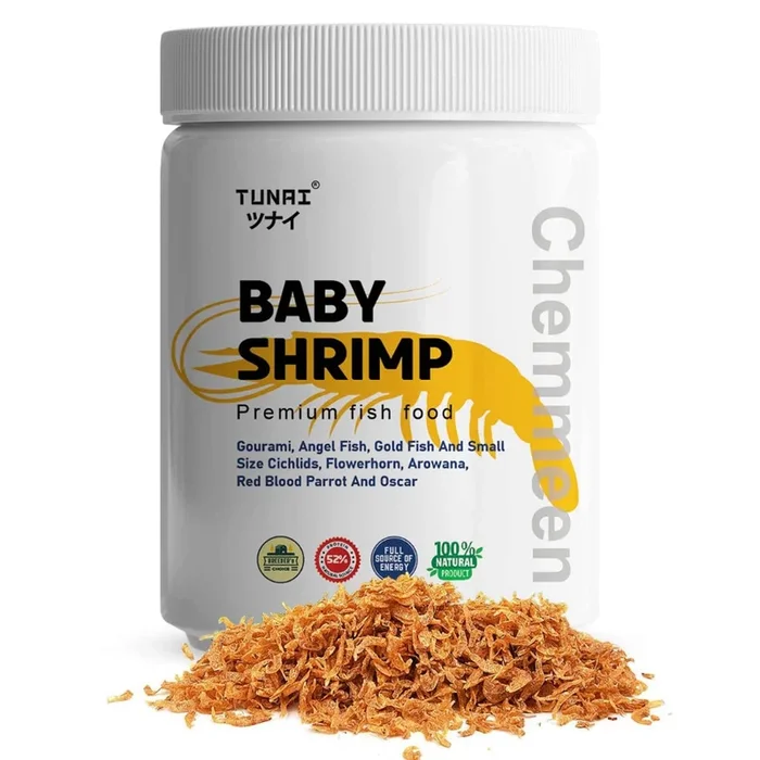 Tunai Chemmeen Whole Sun Dried Shrimps Treat for Fish and Turtle