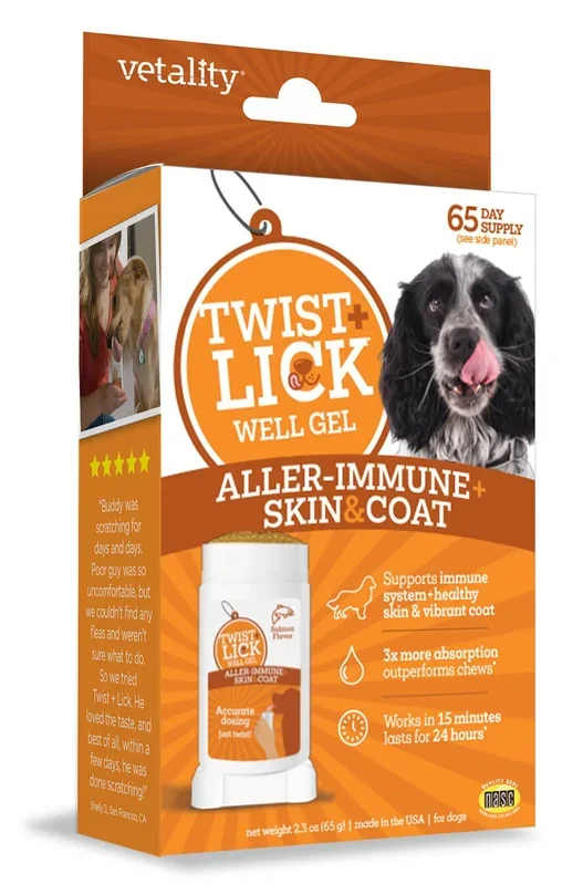 Twist & Lick Aller-Immune and Skin & Coat Supplement for Dogs