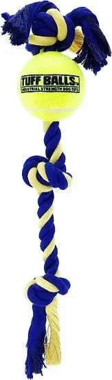 Twisted Chews, Medium Three Knot Cotton Rope with Tuff Ball