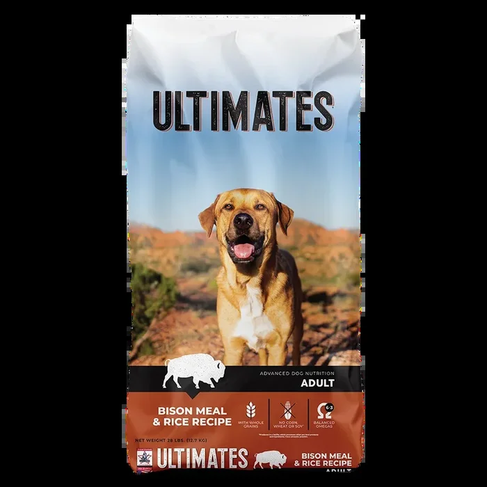 Ultimates Bison Meal & Rice For Adult Dogs