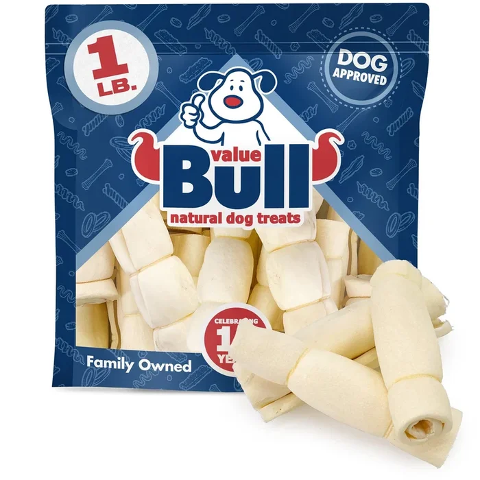 ValueBull Beef Cheek Rolls, Dog Chews, Varied Shapes, Varied Shapes, 6 Inch, 1 Pound