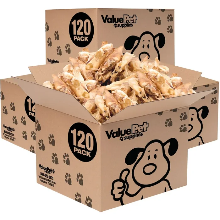 ValueBull Lamb Ears Dog Chews, Varied Shapes, Sizes & Colors, 480 ct Bulk Pack