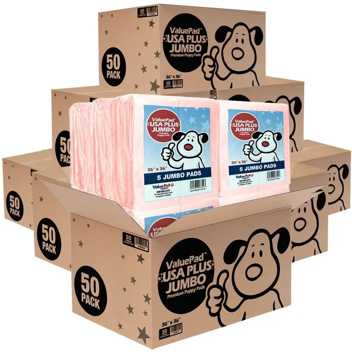 ValuePad USA Plus Puppy Pads, Jumbo 36×36 Inch, 400 Count Wholesale Pack