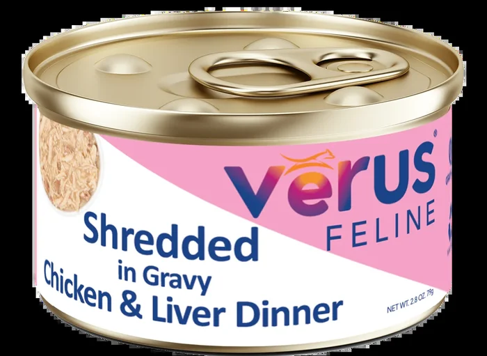 VēRUS Feline Shredded in Gravy Chicken & Liver Dinner