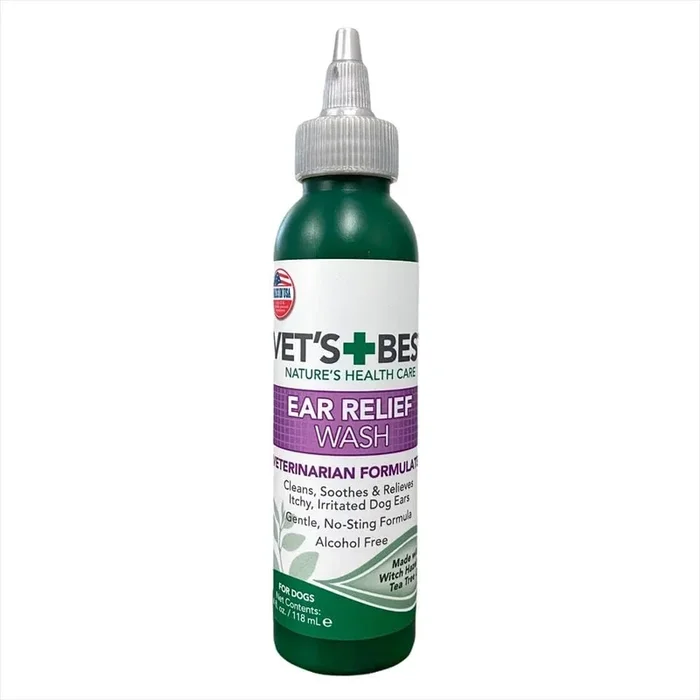 Vet’s Best Ear Relief Wash For Dogs, 4-oz