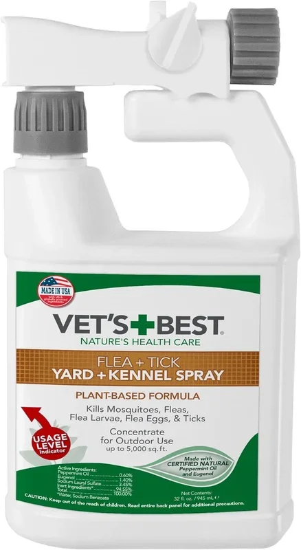Vet’s Best Flea & Tick Yard And Kennel Spray, 32-oz