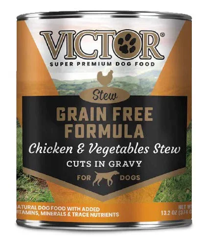 Victor Grain-Free Chicken & Vegetables Entree in Gravy Canned Dog Food