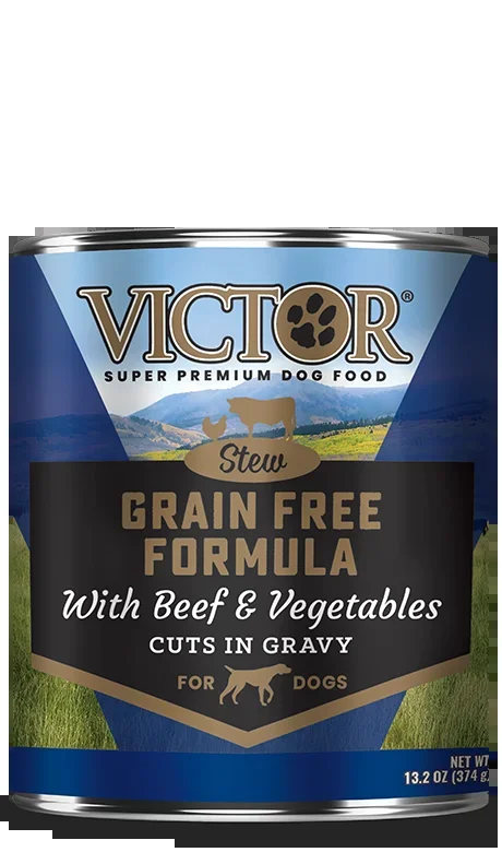 Victor Grain Free Formula with Beef and Vegetables Cuts in Gravy