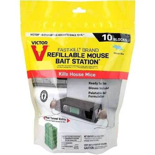 Victor Mouse Bait Refillable Station – 10 count