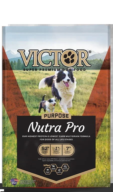 Victor Purpose Nutra Pro Dry Dog Food – Beef, Chicken, & Fish – 40lb Bag
