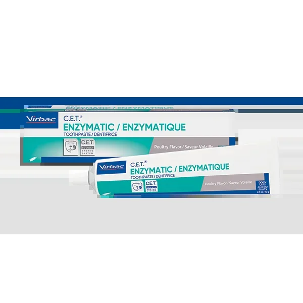 Virbac C.E.T.® Enzymatic Toothpaste, For Dogs And Cats – Poultry Flavor, 2.5-oz Tube