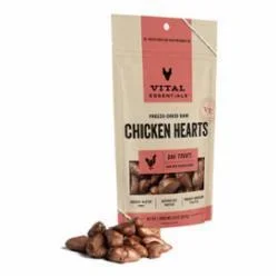 Vital Essentials Freeze Dried Treat Chicken Hearts 1.9oz