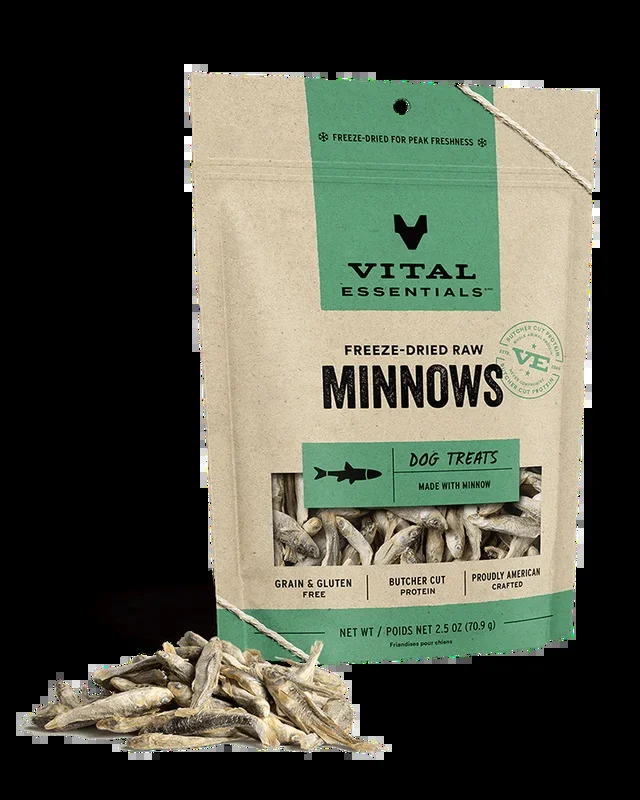 Vital Essentials Freeze-Dried Treats Minnows Dog Treats 2.5oz