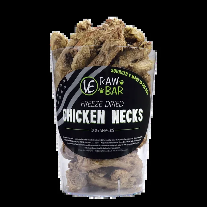 Vital Essentials Raw Bar Freeze-Dried Chicken Necks
