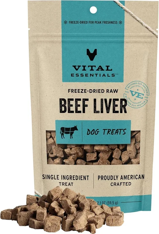Vital Essentials Treats-Beef Liver : 2.1 OZ