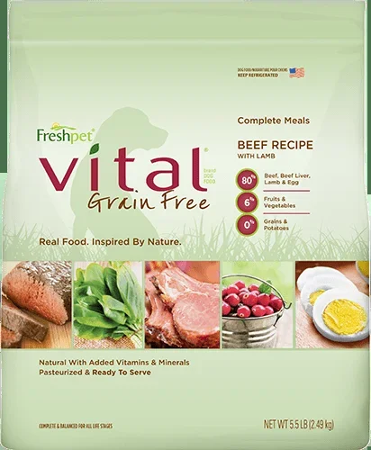 Vital® Grain Free Beef & Lamb Recipe With Cranberries & Spinach Dog Food Recipe