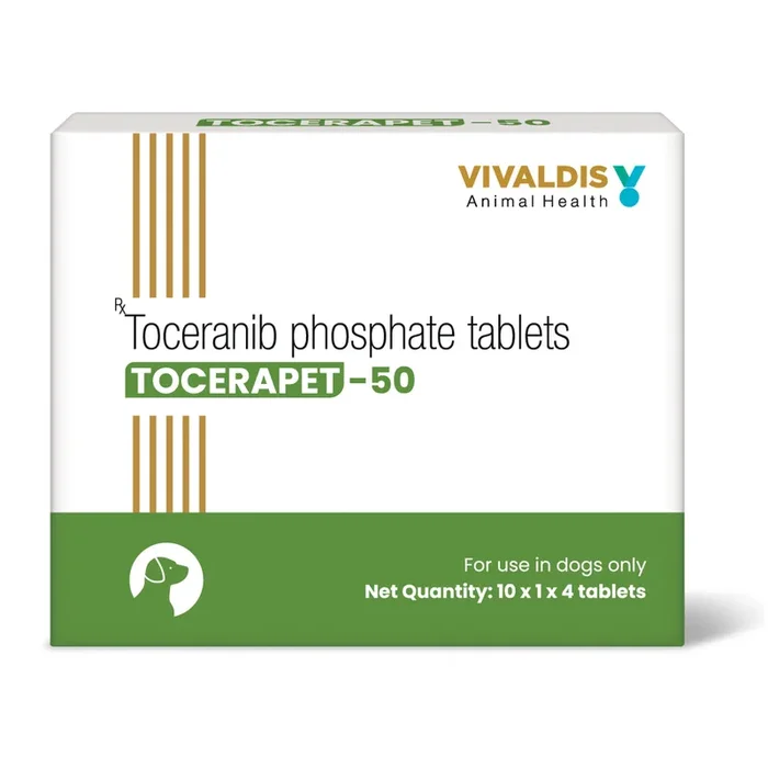 Vivaldis Tocerapet 50mg (Toceranib phosphate) Tablets for Dogs