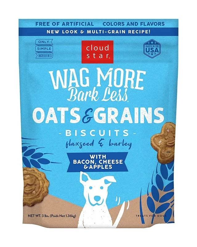 Wag More Bark Less Dog Biscuits – Bacon Cheese & Apples 3lb