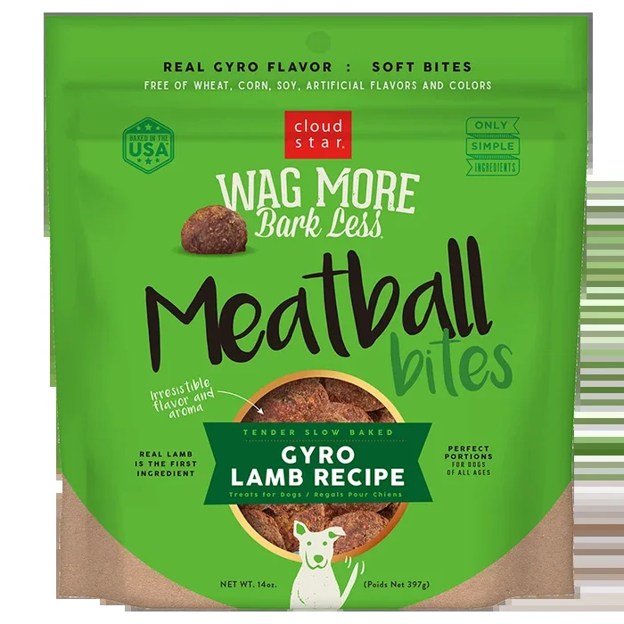 Wag More Bark Less Grain Free Meatball Bites, Gyro Lamb Recipe