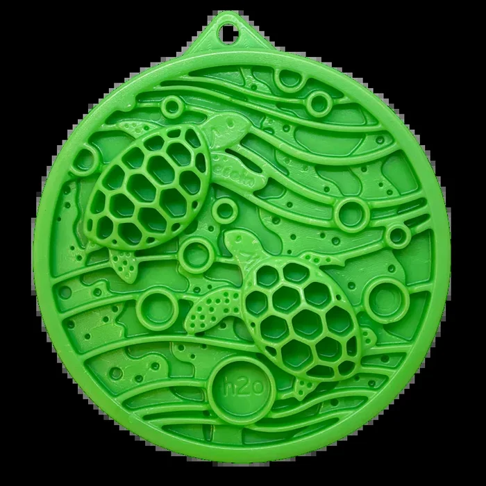 Water Nylon eCoin Durable Enrichment Snacking Coin for Dogs | USA-Made Lick Mat Alternative