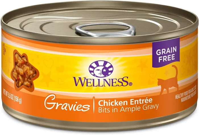 Wellness Natural Grain Free Gravies Chicken Dinner Canned Cat Food