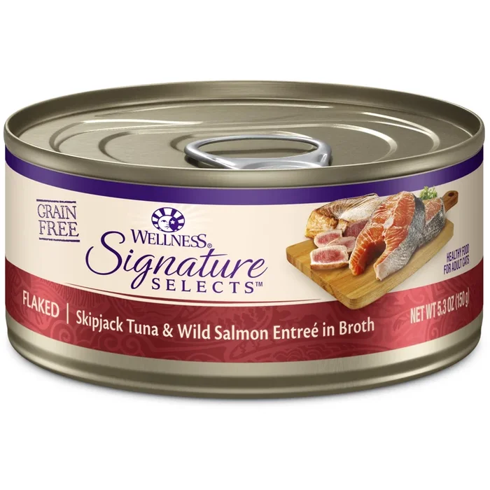 Wellness Signature Selects Flaked Skipjack Tuna & Salmon 2.8oz